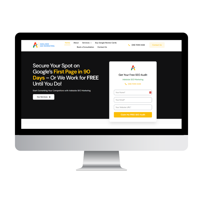 Adelaide SEO Marketing website built by Websites That Convert