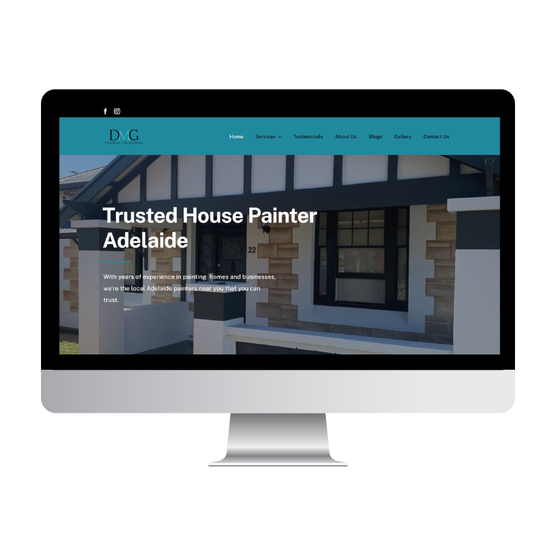 DMG Painting & Decorating website built by Websites That Convert