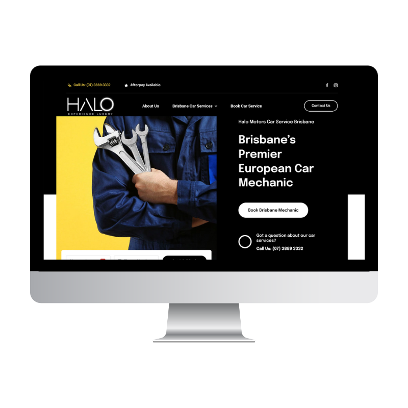 Halo Motors website built by Websites That Convert