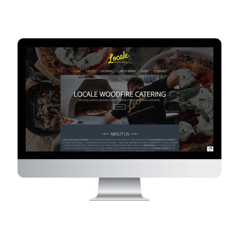 Locale Woodfire Catering website built by Websites That Convert
