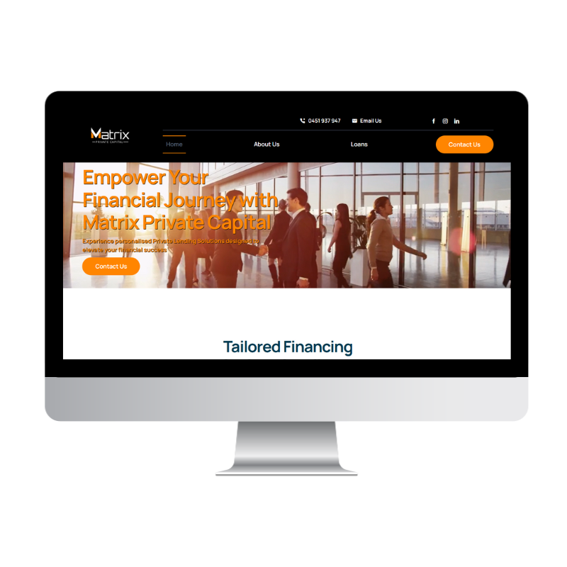 Matrix PC website built by Websites That Convert