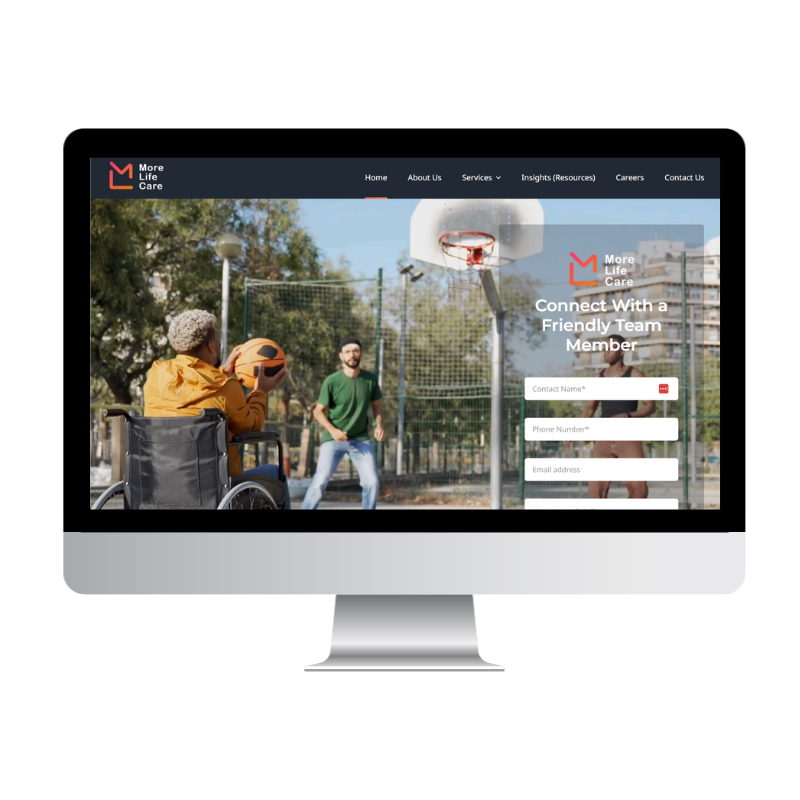 More Life Care website built by Websites That Convert