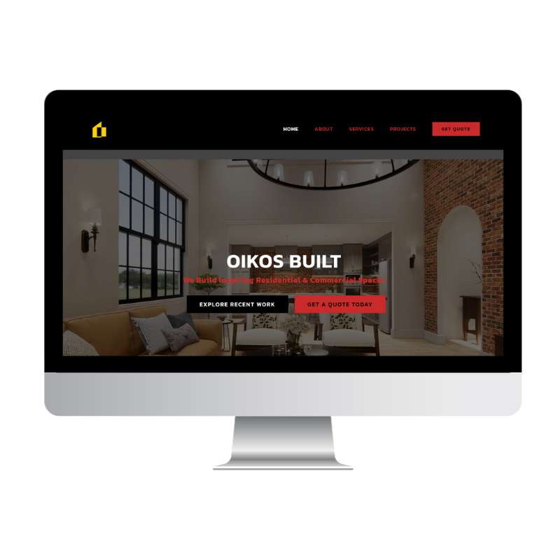 Oikos Built website built by Websites That Convert