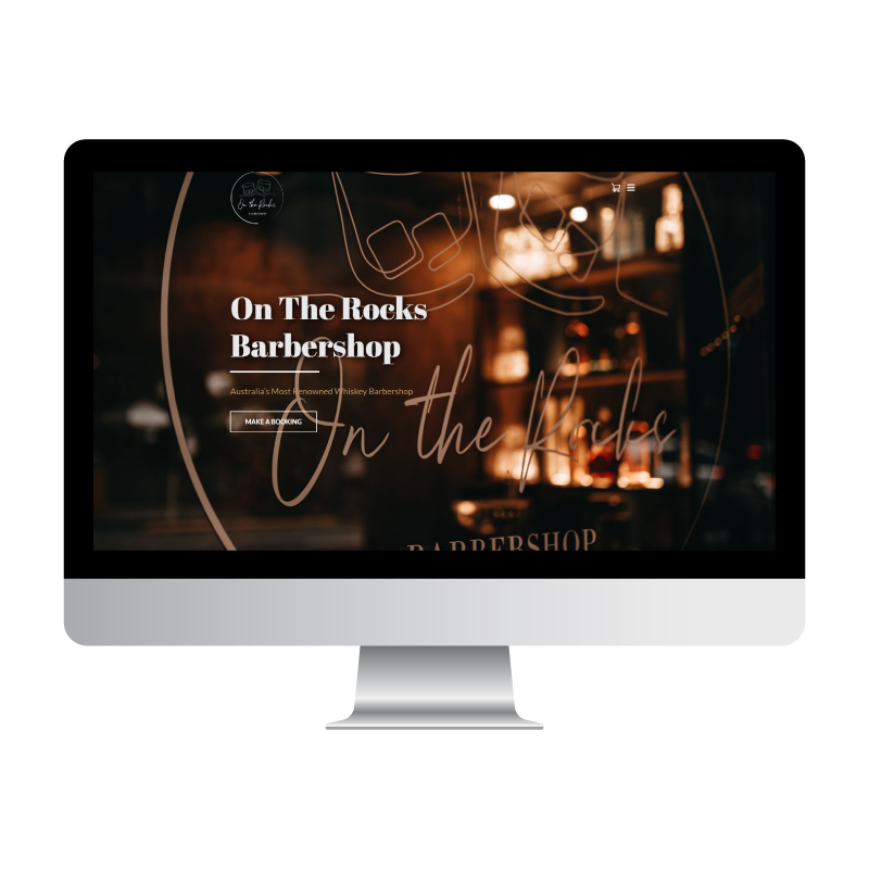 On The Rocks Barbershop website built by Websites That Convert