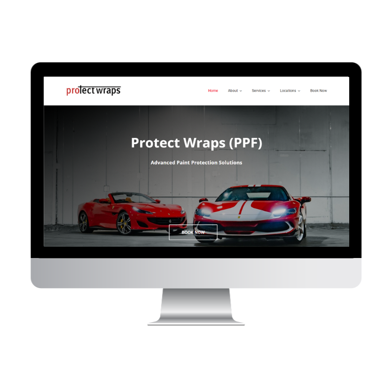 Protect Wraps website built by Websites That Convert