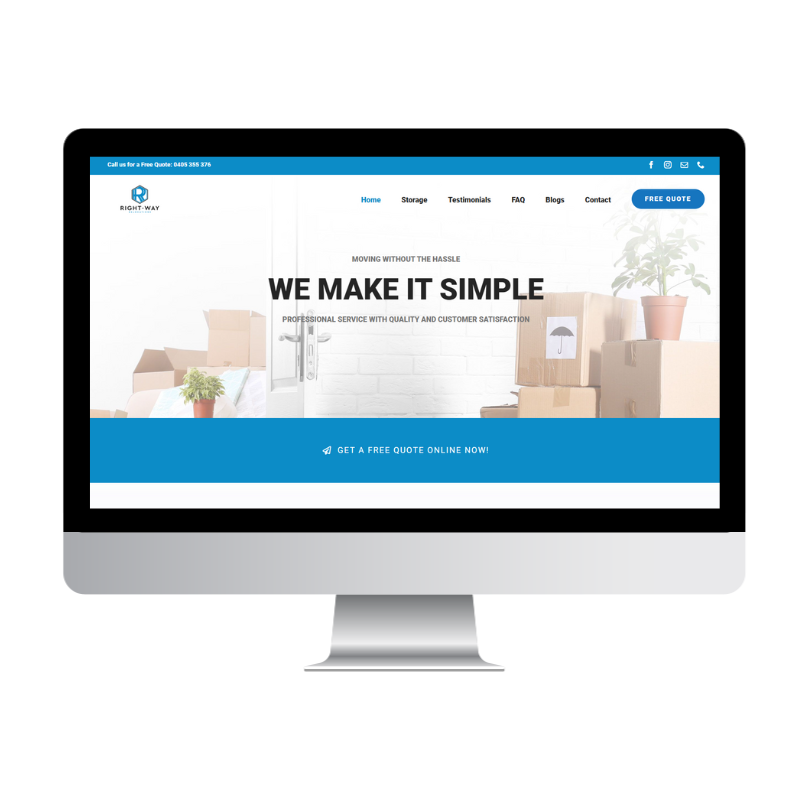 Right-Way Relocations website built by Websites That Convert