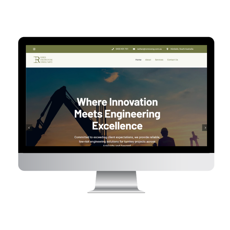 Romeo Engineering Consultants website built by Websites That Convert