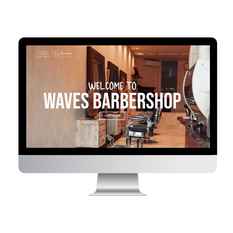 Waves Barbershop website built by Websites That Convert