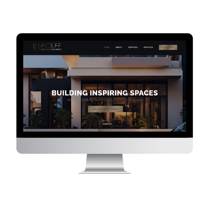 Wolff Construction Group website built by Websites That Convert