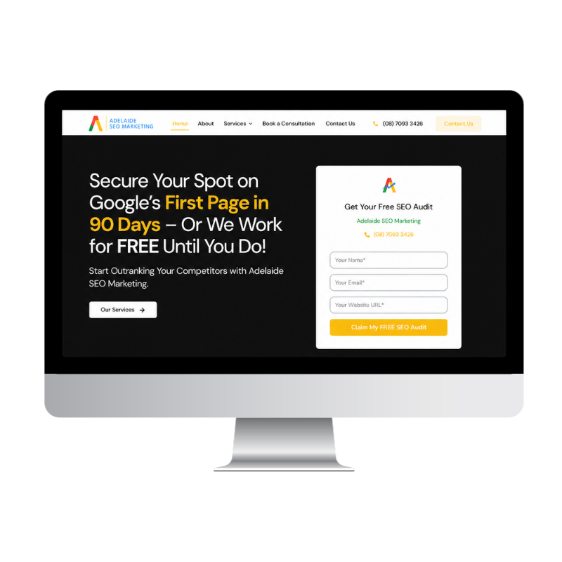 Adelaide SEO Marketing website built by Websites That Convert