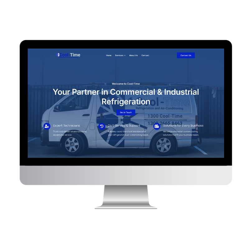Cool-Time Refrigeration & Air-Conditioning website built by Websites That Convert