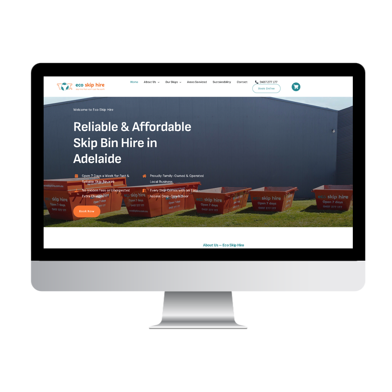 Eco Skip Hire website built by Websites That Convert