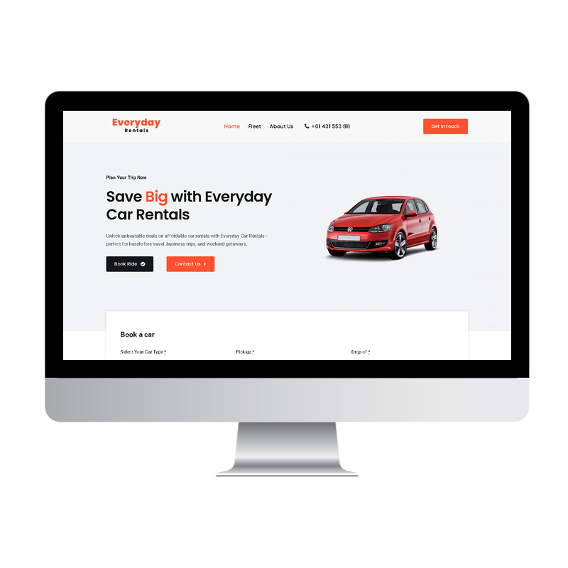 Everyday Rentals website built by Websites That Convert
