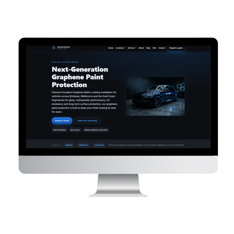 Graphene Coatings website built by Websites That Convert