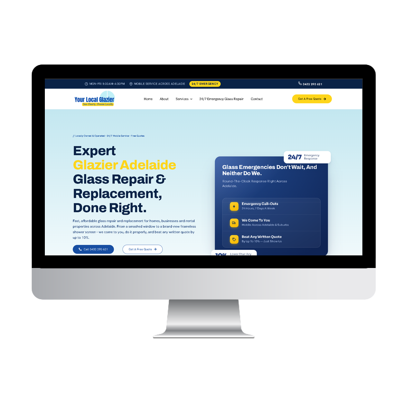 Your Local Glazier website built by Websites That Convert